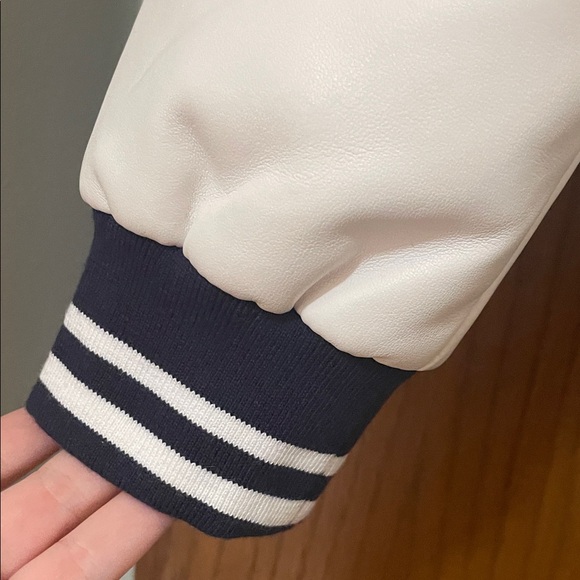 Limited Too NWT Girls size medium (10) Navy and White varsity letterman’s Jacket - Picture 5 of 8